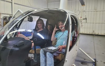 Helicopter Tour…inside the hangar