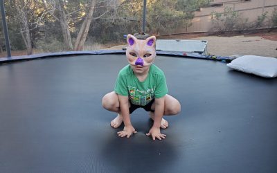 My silly trampoline kid